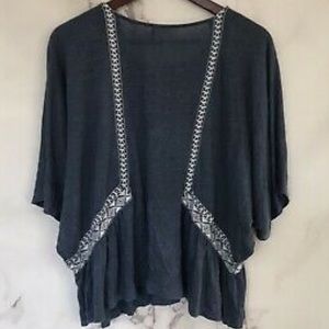 Anthropologie Akemi + Kim blue peasant top